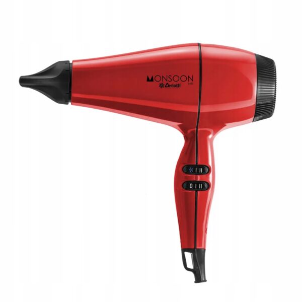 Suszarka MONSOON 3400 - 2000W - czerwona - CERIOTTI