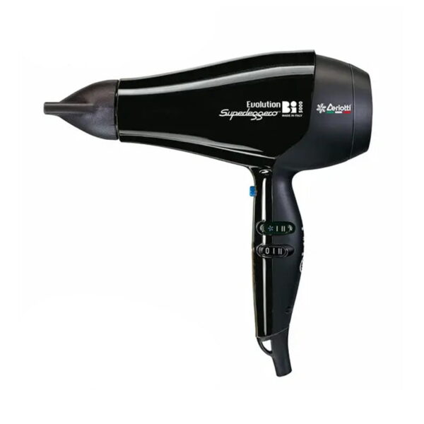 Suszarka Bi 5000 Evolution - lekka 390g - 2100W - czarna  - CERIOTTI