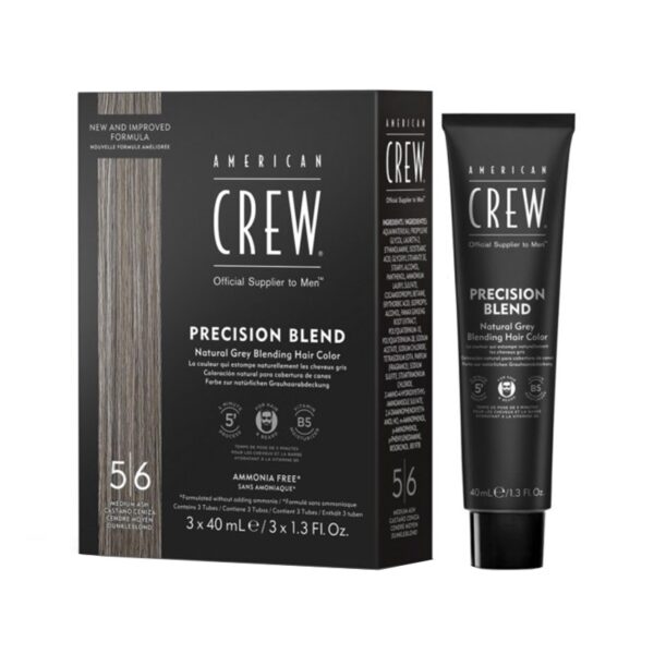 Farba PRECISION BLEND 40ml 5-6 MEDIUM ASH (zestaw 3 szt) - AMERICAN CREW #3