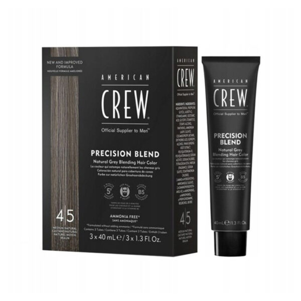 Farba PRECISION BLEND 40ml 4-5 MEDIUM NATURAL (zestaw 3 szt) - AMERICAN CREW #3