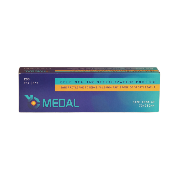 Torebki do sterylizacji 70x230mm 200szt - MEDAL #3