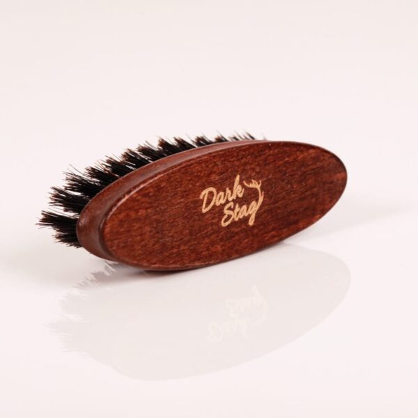 Szczotka - Kartacz MINI do brody włosie naturalne BEARD BRUSH - DARK STAG - obrazek 2